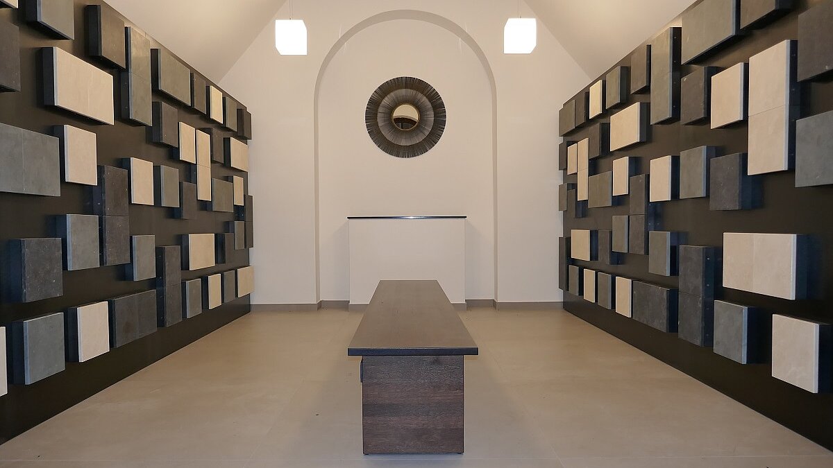 Das Foto zeigt das Kolumbarium in Holt.