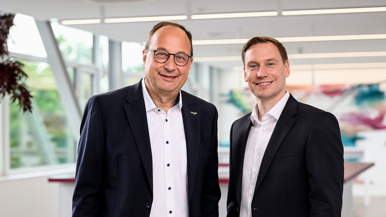Hans-Jürgen Schnaß - mags-Vorstandsvorsitzender und Jens Hostenbach - mags-Finanzvorstand