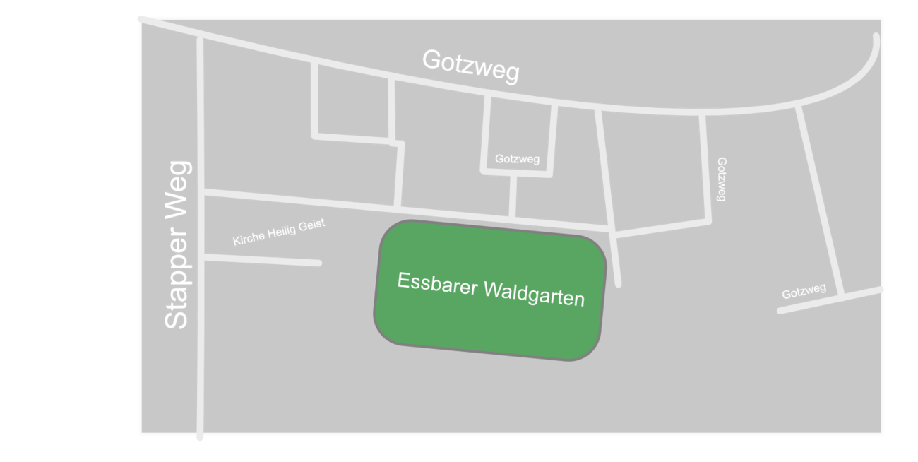 Karte Lage essbarer Waldgarten